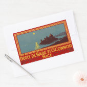 Sticker Rectangulaire Hotel de Bade et Connor (Nice) Vector format (Enveloppe)