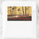 Sticker Rectangulaire Hotel de Paris (Cairo - Egypt) Vector format (Sac)
