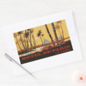 Sticker Rectangulaire Hotel de Paris (Cairo - Egypt) Vector format (Enveloppe)