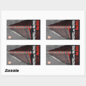 Sticker Rectangulaire Hotel de Paris (Paris) (Feuille)