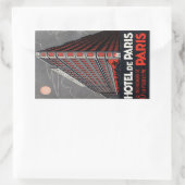 Sticker Rectangulaire Hotel de Paris (Paris) (Sac)