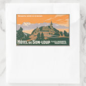 Sticker Rectangulaire Hôtel de son-loup Montreux Suisse (Sac)