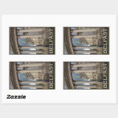 Sticker Rectangulaire Hôtel de ville de Belfast (Feuille)