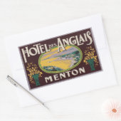 Sticker Rectangulaire Hôtel des Anglais (Menton France) (Enveloppe)