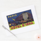 Sticker Rectangulaire Hôtel d'Iéna (Paris) (Enveloppe)