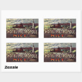 Sticker Rectangulaire Hôtel Metropole (Nice France) (Feuille)