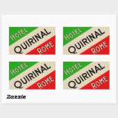 Sticker Rectangulaire Hotel Quirinal (Rome Italie) (Feuille)