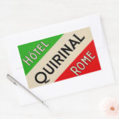 Sticker Rectangulaire Hotel Quirinal (Rome Italie) (Enveloppe)