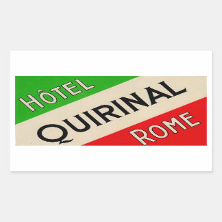 Sticker Rectangulaire Hotel Quirinal (Rome Italie)