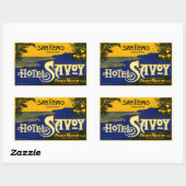 Sticker Rectangulaire Hotel Savoy (San Remo Italie) (Feuille)