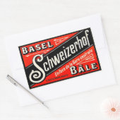 Sticker Rectangulaire Hôtel Schweizerhof (Bâle Bâle Suisse) (Enveloppe)