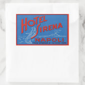 Sticker Rectangulaire Hotel Sirena (Naples Italie) (Sac)