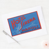 Sticker Rectangulaire Hotel Sirena (Naples Italie) (Enveloppe)