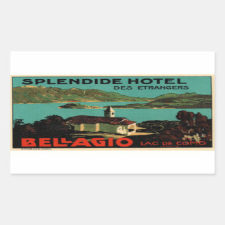 Sticker Rectangulaire Hôtel Splendide Des Etragers Bellagio