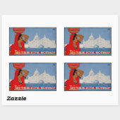 Sticker Rectangulaire Hôtel Taj Mahal (Bombay Inde) (Feuille)