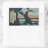 Sticker Rectangulaire Hotel Terminus (Venezia - italy) Vector format (Sac)