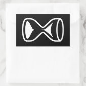 Sticker Rectangulaire Hourglass (Sac)