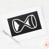 Sticker Rectangulaire Hourglass (Enveloppe)