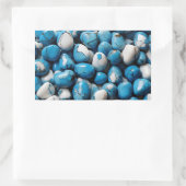 Sticker Rectangulaire Howlite bleu (Sac)