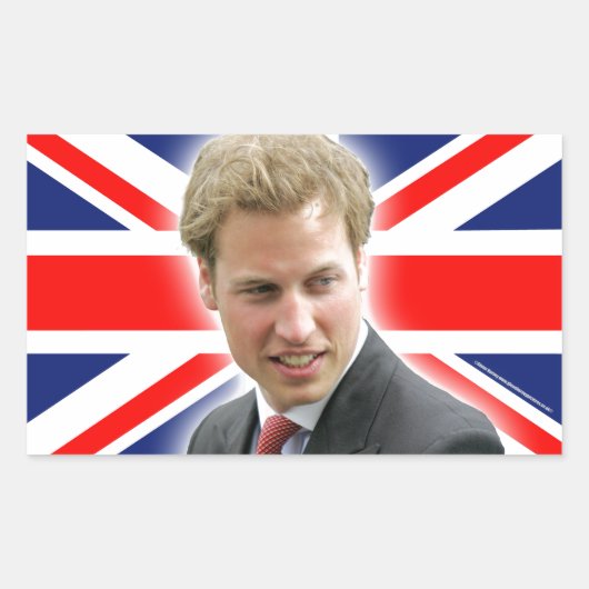 Sticker Rectangulaire HRH Duke de Cambridge - Stunning ! (Devant)