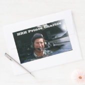 Sticker Rectangulaire HRH Prince Charles (Enveloppe)