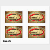 Sticker Rectangulaire HTR Designs à peine légale Kustoms Garage (Feuille)