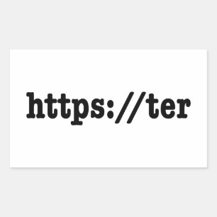 Sticker Rectangulaire https://ter / code html