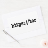 Sticker Rectangulaire https://ter / code html (Enveloppe)