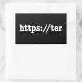 Sticker Rectangulaire https://ter / code html (Sac)