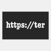 Sticker Rectangulaire https://ter / code html (Devant)