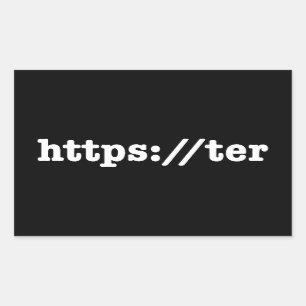 Sticker Rectangulaire https://ter / code html