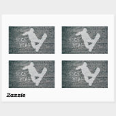 Sticker Rectangulaire Huck Yeah (Feuille)