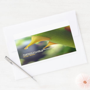 Sticker Rectangulaire Hugh Miller Citation Inspirationnelle "Opportunité