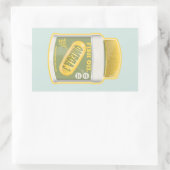 Sticker Rectangulaire Huile de poisson oméga 3 (Sac)