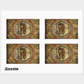 Sticker Rectangulaire Huile de serpent (Feuille)