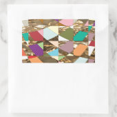 Sticker Rectangulaire Huile d'or couleur Abstraite (Sac)