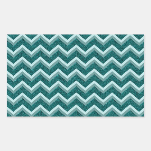 Sticker Rectangulaire Huile turquoise incorporée (Devant)