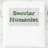 Sticker Rectangulaire Humaniste laïc (Sac)