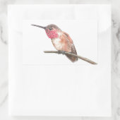 Sticker Rectangulaire Hummingbird watercolor (Sac)