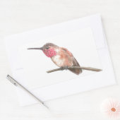 Sticker Rectangulaire Hummingbird watercolor (Enveloppe)