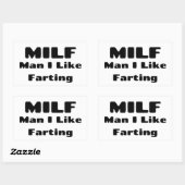 Sticker Rectangulaire Humour amusant (Feuille)