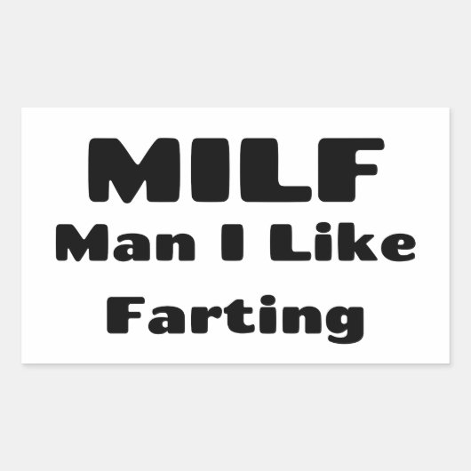 Sticker Rectangulaire Humour amusant (Devant)