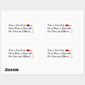 Sticker Rectangulaire Humour pacifiste mixed martial art (Feuille)