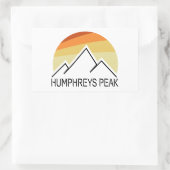 Sticker Rectangulaire Humphreys Peak Retro (Sac)