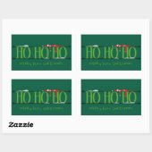 Sticker Rectangulaire Hunter Green Elf Shenanigans (Feuille)