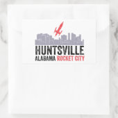Sticker Rectangulaire Huntsville Alabama Rocket City (Sac)