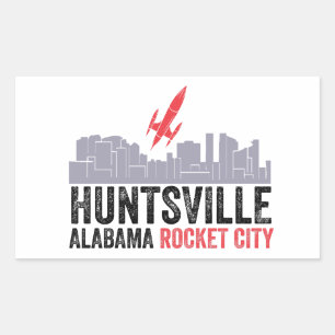 Sticker Rectangulaire Huntsville Alabama Rocket City