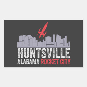 Sticker Rectangulaire Huntsville Alabama Rocket City