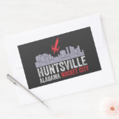 Sticker Rectangulaire Huntsville Alabama Rocket City (Enveloppe)