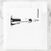 Sticker Rectangulaire Huntsville, Alabama Saturn V Rocket (Sac)